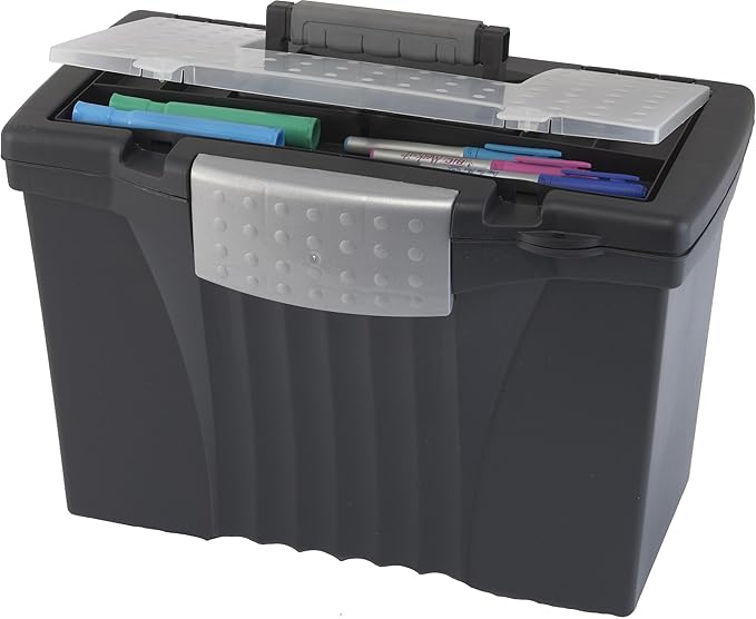 Storex Portable Letter/Legal Filebox - Image 5