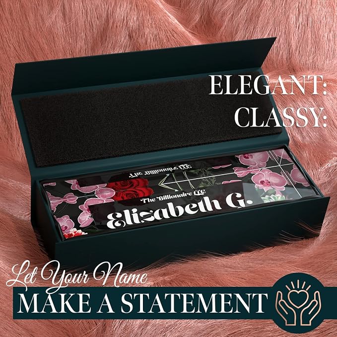 Desk Name Plate Personalized, Custom Name Plates, 2½/x8 Inches, Thick - Image 2