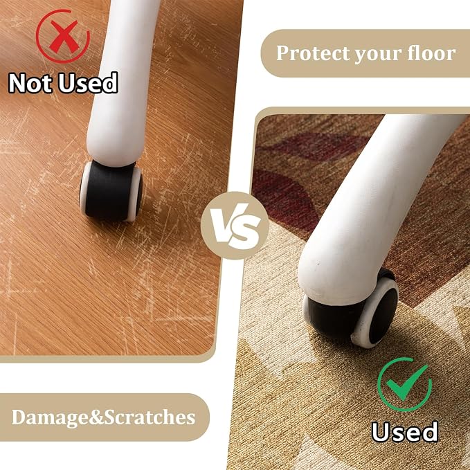 Office Chair Mat for Hardwood Floor, Machine Wash - Image 4