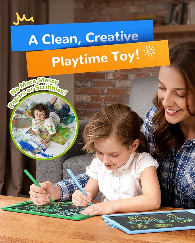 KOKODI LCD Writing Tablet, 10 Inch Colorful Toddler Doodle Board Drawing Tablet - Image 6