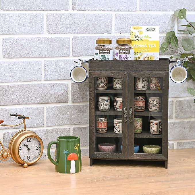 Ikee Design Small Wooden Countertop Storage Cabinet - Image 7