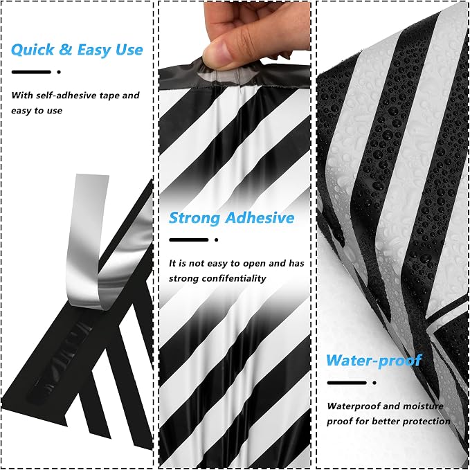 Thank You Poly Mailer 12x15.5 Inch 50 Pcs, Waterproof and Tear-Resistant - Image 3