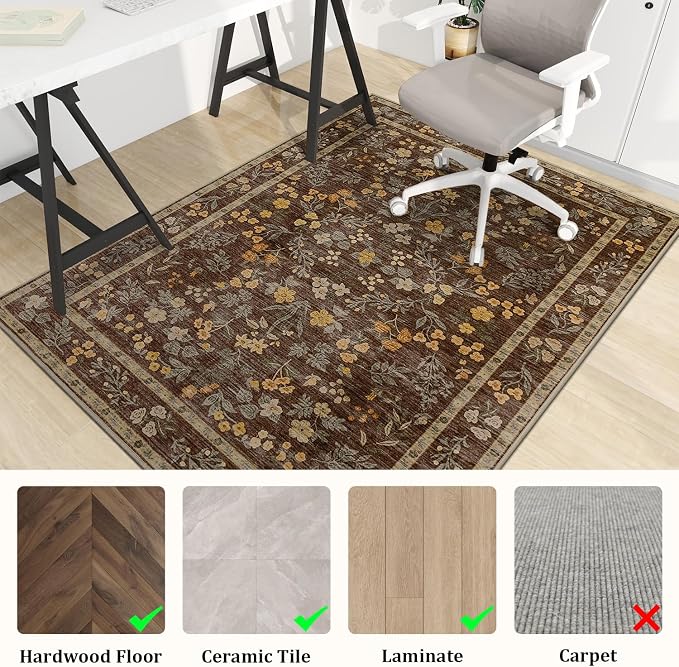 chakme Office Chair Mat for Hardwood Floor, Machine Wash - Image 3