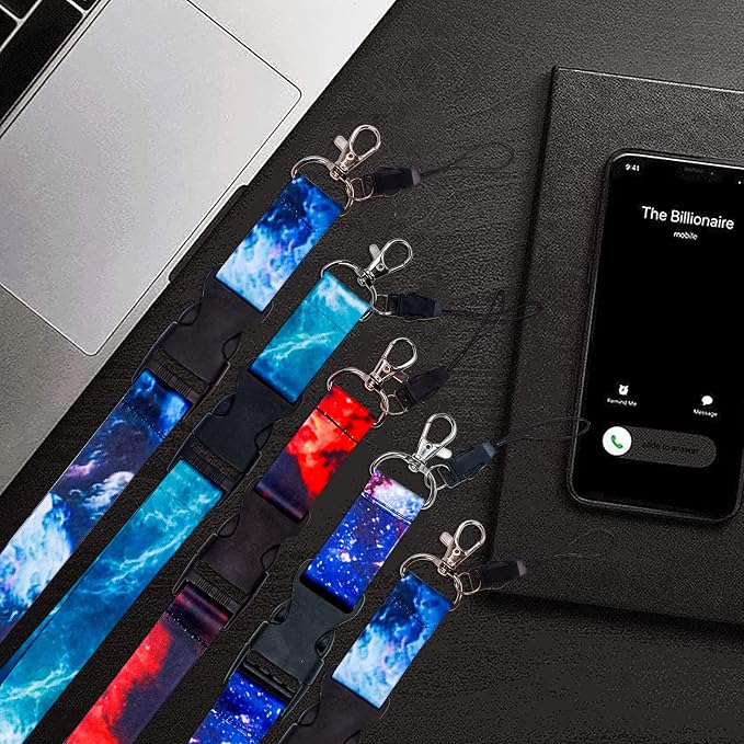 5 Pack Starry Sky Neck Lanyards - Image 8
