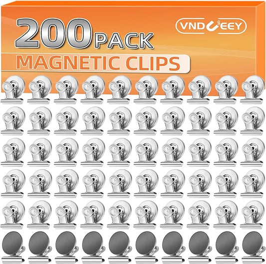 VNDUEEY 200 Pack Fridge Magnets Refrigerator Magnets, Strong Magnetic Clips by VNDUEEY