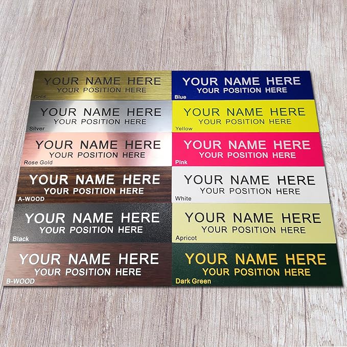 Personalized Office Name Plate 2"x 8" Customize Wall Door Sign NamePlate - Image 2