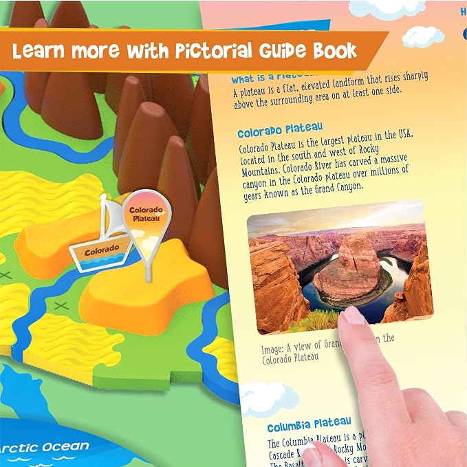 Imagimake Mapology Physical Features USA Puzzle | Mountains, National Parks - Image 6
