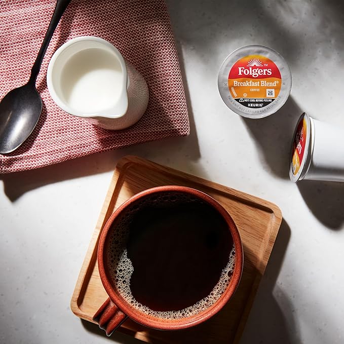Folgers Breakfast Blend Mild Roast Coffee, 72 Keurig K-Cup Pods-DeskLoop Office