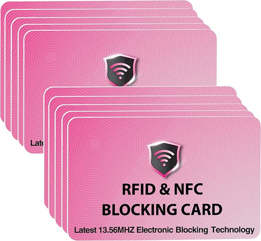 SaiTech IT 10 Pack RFID Blocking Card, Protect Your Entire Wallet, and Cards by SaiTechIT