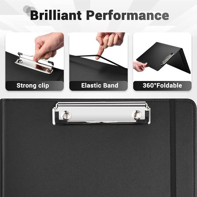 Padfolio with Clipboard Pacific Mailer Clipboard Notebook Resume Portfolio - Image 4