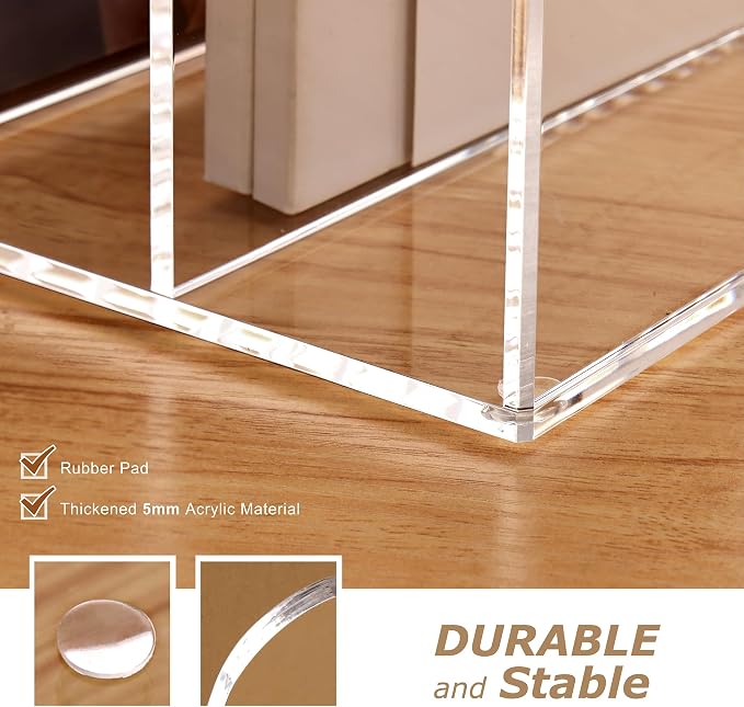 SANRUI Acrylic Magazine Holder Desk Organizer Workspace Sorters - Image 7