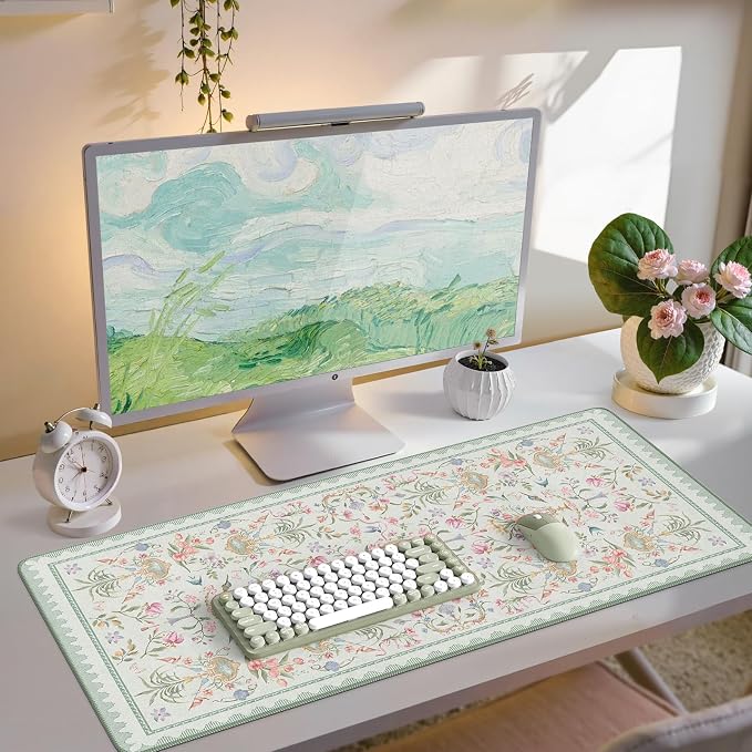 iCasso Desk Cover Mat Green, Extra Large Mouse Pad by iCasso