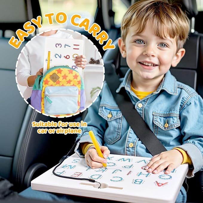 GAMENOTE Double Sided Magnetic Letter & Number Board Set - Image 4