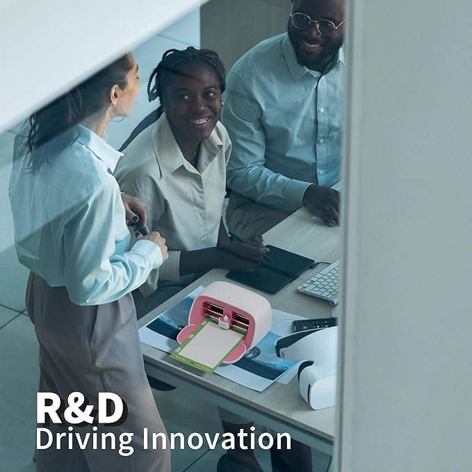 Likcut Vinyl Cutter Machine Creator Bundle with Carrying Case & Accessories, User-Friendly Sticker Maker Set, Portable Vinyl Printer for Sticker Joy Craft & Home Decor, School Project-DeskLoop Office