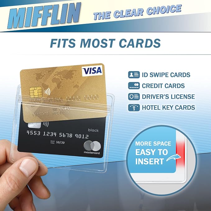 Mifflin-USA Horizontal Plastic Card Holder - Image 3