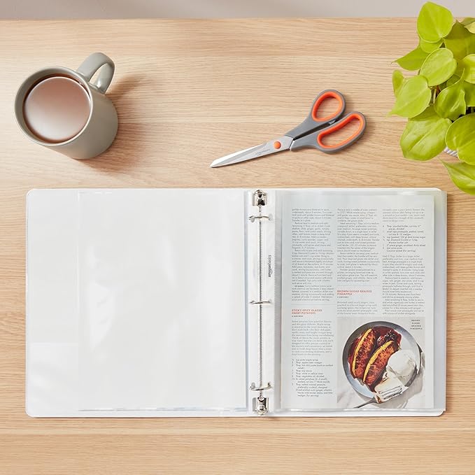 Amazon Basics Sheet Protectors for 3 Ring Binder, Heavyweight, Polypropylene, 8.5 x 11 Inch, 500-Pack, Clear-DeskLoop Office