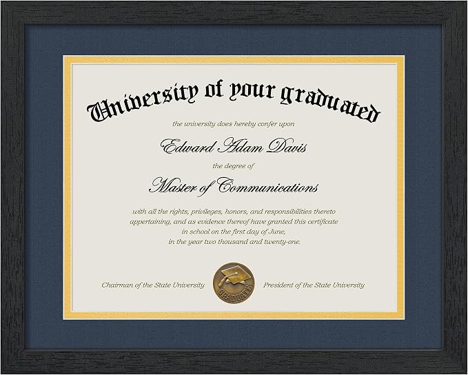 upsimples 11x14 Diploma Frame Certificate Degree Document Frame by upsimples