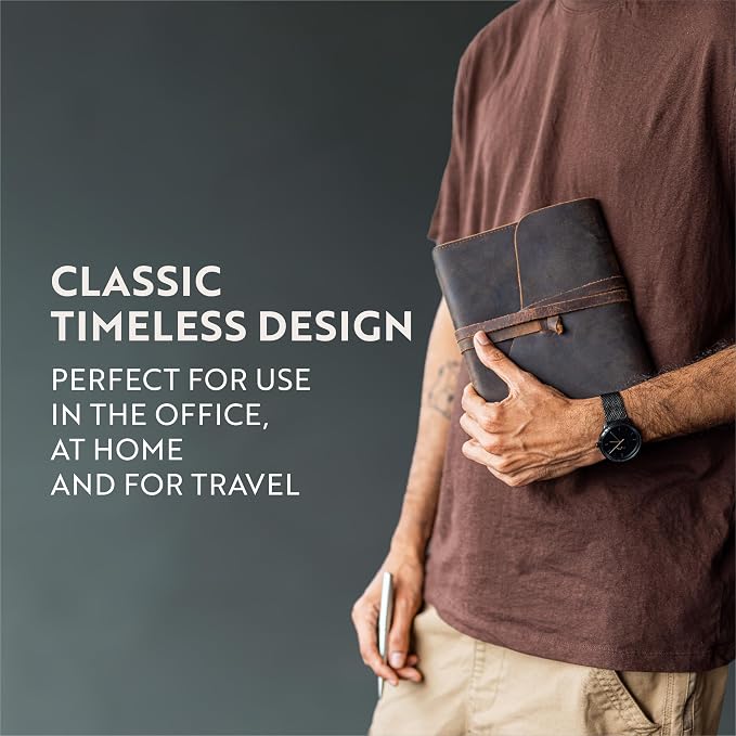 Moonster Leather Journal Refillable Notebook - Image 2