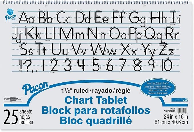 Pacon® Chart Tablet, 1 1/2" Ruled, 25 Sheets - Image 4