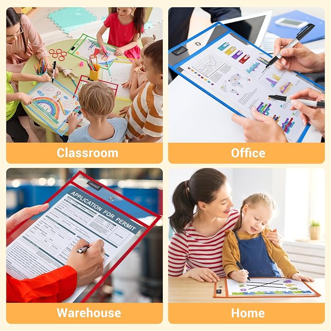 Gamenote 30 Pack Dry Erase Pockets - Image 7