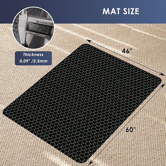 Vicwe Office Chair Mat for Carpet, Heavy Duty Chair Mat - Image 7