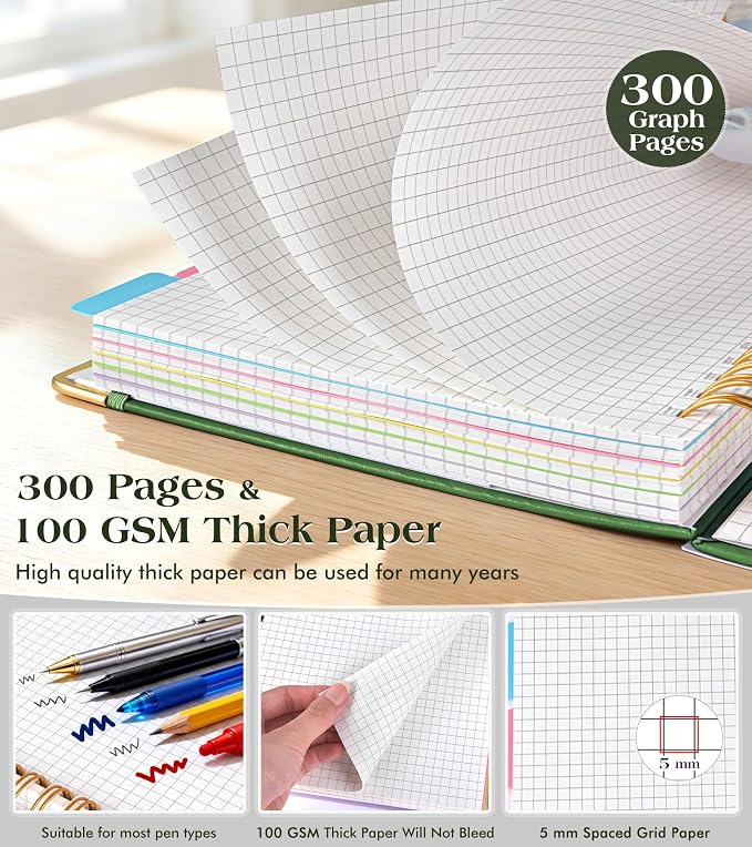 5 Subject Graph Paper Notebook - Image 5