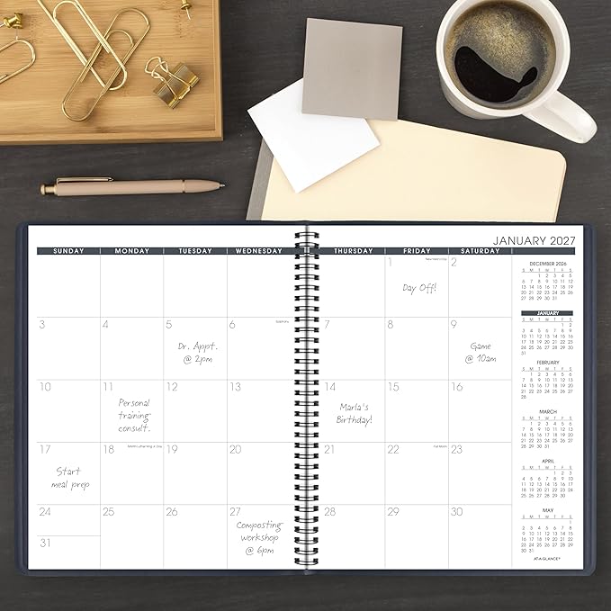 AT-A-GLANCE 2027 Planner, 15-Month Jan-Mar, Unruled Daily Blocks - Image 2