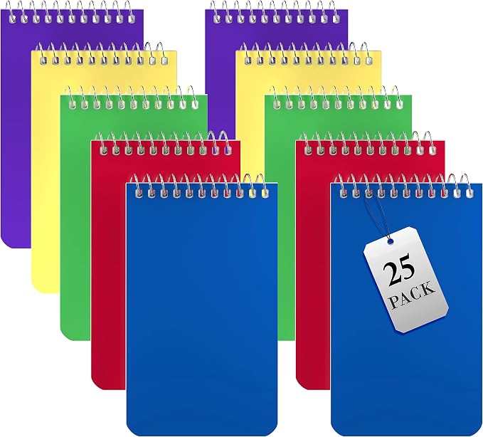 Alitte Small Notebooks, Spiral Notepads 3x5 by Alitte