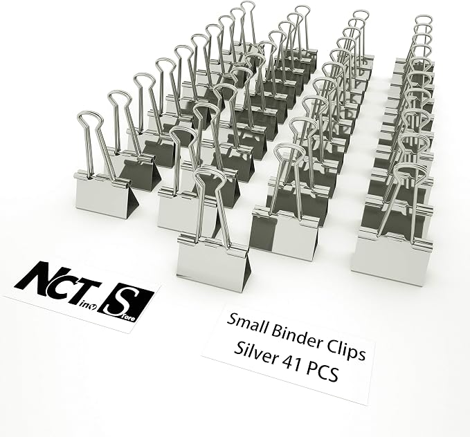 Nctinystore Silver Binder Clips Small Metal Clamp 3/4-in / 0.75-inch / 19-mm - Image 6