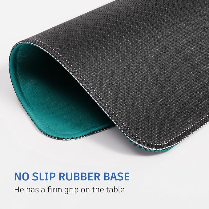 Green Mouse Pad, 10.2 x 8.2Inch, Non-Slip Waterproof Rubber - Image 4
