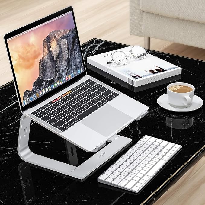 OMOTON Laptop Stand, Detachable Laptop Mount, Aluminum Laptop Holder Stand - Image 8