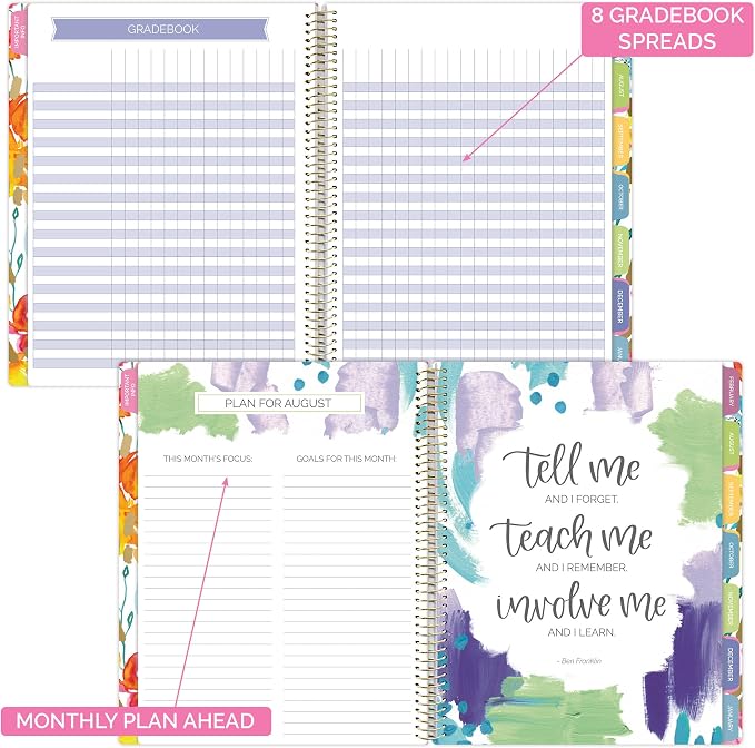 bloom daily planners New Undated Academic Year Teacher Planner & Calendar - Image 6