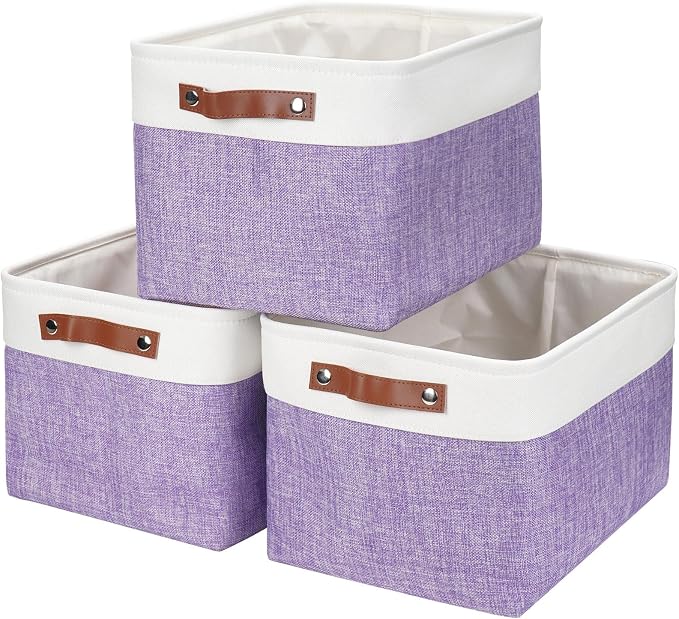 Bagnizer Storage Bins Large Fabric Storage Baskets by Bagnizer