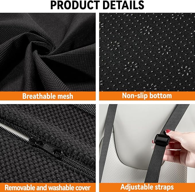 Lumbar Support Pillow for Car, Back Support for Car Seat Cushion, Adjustable - Image 5