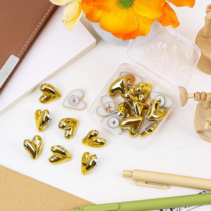 Decorative Cute Push Pins for Bulletin Board, Thumb Tacks, Cork Board Desk Wall - Image 5