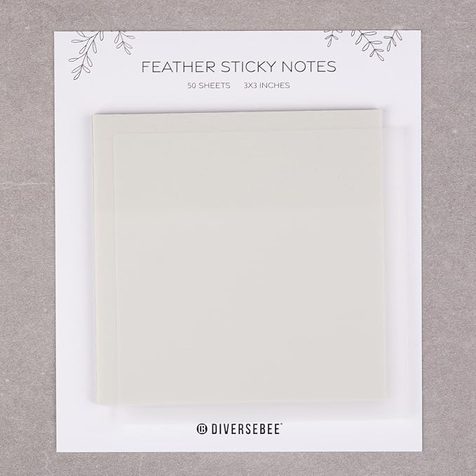 DiverseBee 50 Sheets Pastel Transparent Sticky Notes, 3x3” Clear Sticky Tabs - Image 8