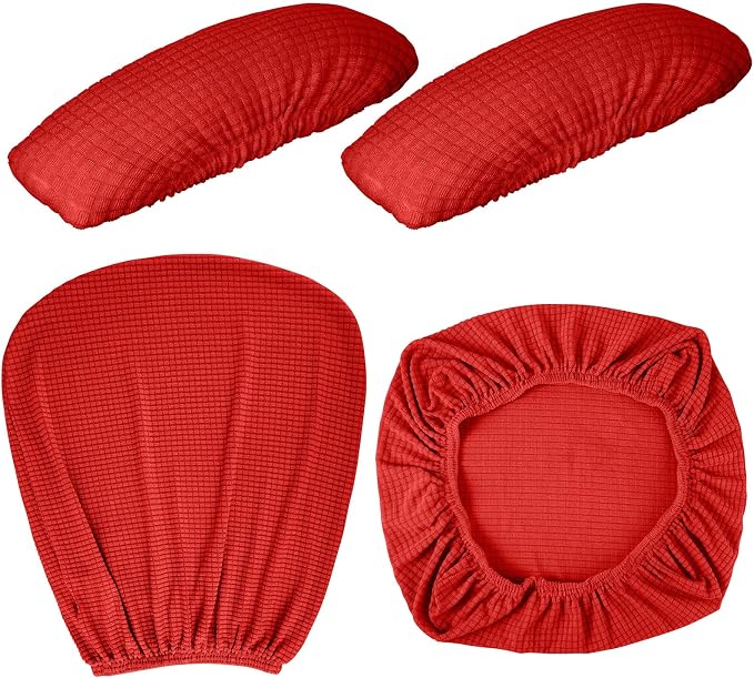 Tallew 4 Pcs Office Chair Covers Set Computer Universal Protective Stretchable - Image 7