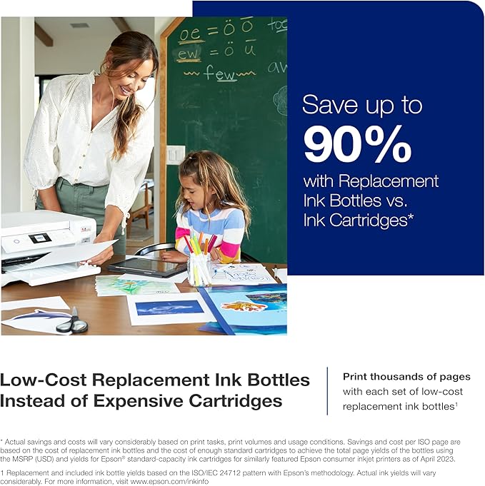 Epson EcoTank ET-4800 Wireless All-in-One Cartridge-Free Supertank Printer with Scanner & EcoTank ET-2850 Wireless Color All-in-One Cartridge-Free Supertank Printer with Scan-DeskLoop Office