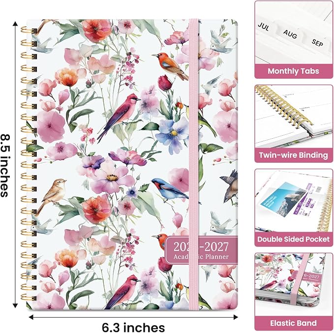 Planner 2026-2027, Academic Year Monthly and Weekly Calendar Planner, Jul 2026 - Image 4