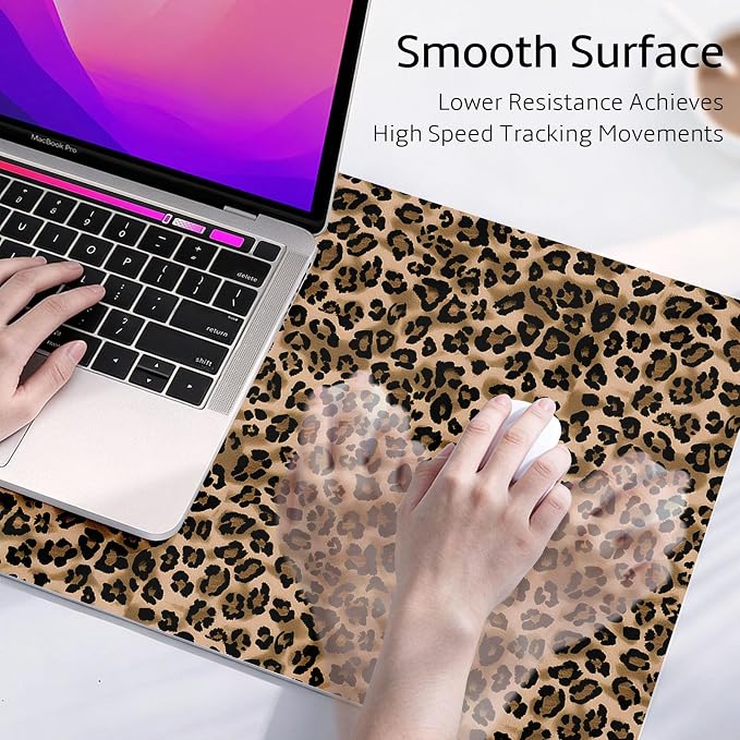 Mouse Pad Leather Desk Mat Large Keyboard Cute Office Desktop Computer Laptop - Image 3