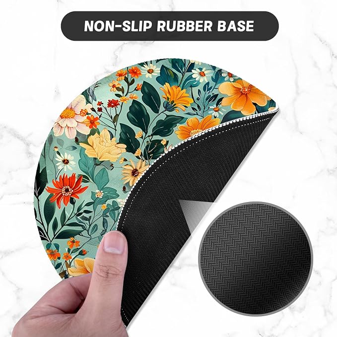 ITNRSIIET Round Mouse Pad with Stitched Edge Premium-Textured Waterproof - Image 3
