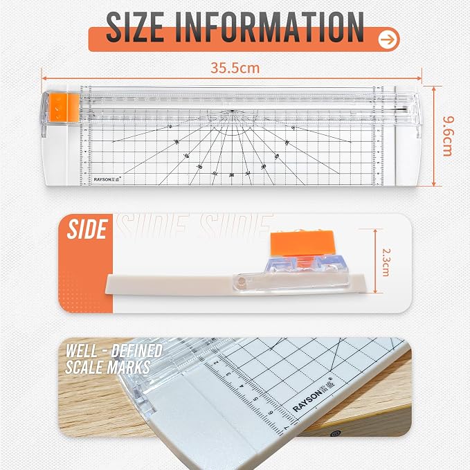 Rayson Paper Cutter Trimmer, A4 Size, craft paper, photos and DIY projects; - Image 2