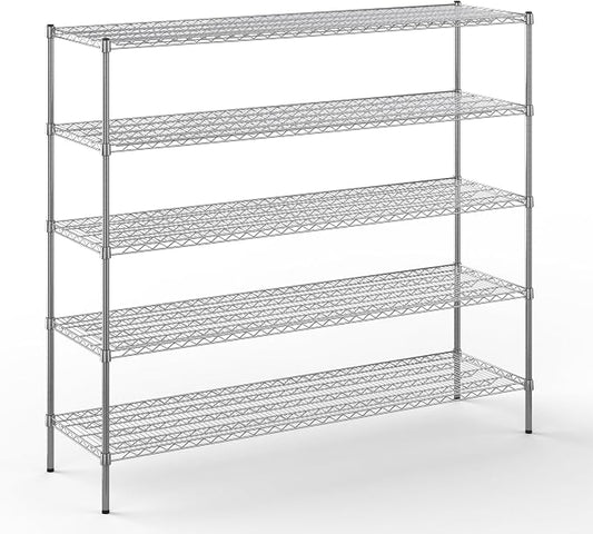 Regal Altair 21" Deep x 72" Wide x 64" Height Wire Shelving Kit | 5-Tier | NSF by Regal+Altair