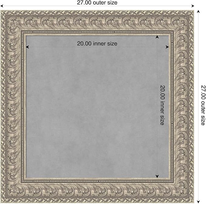 Amanti Art Silver Framed Magnetic Board 27x27 Medium Vision Board - Image 2