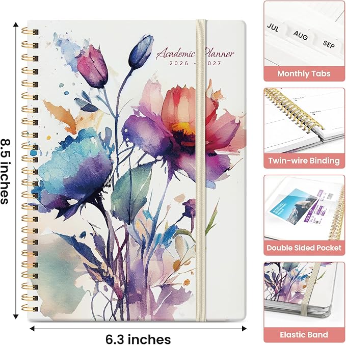 Planner 2026-2027, Academic Monthly and Weekly Calendar Planner - Image 4