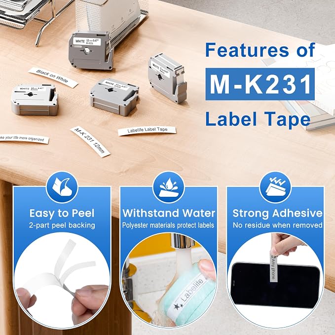 20 Pack Labelife M-K231 Label Tape Replacement - Image 4