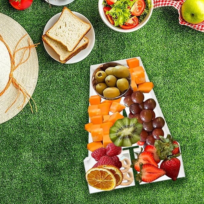 Plastic Fillable Letter Charcuterie Box, 10in Reusable Alphabet Shaped Tray - Image 5