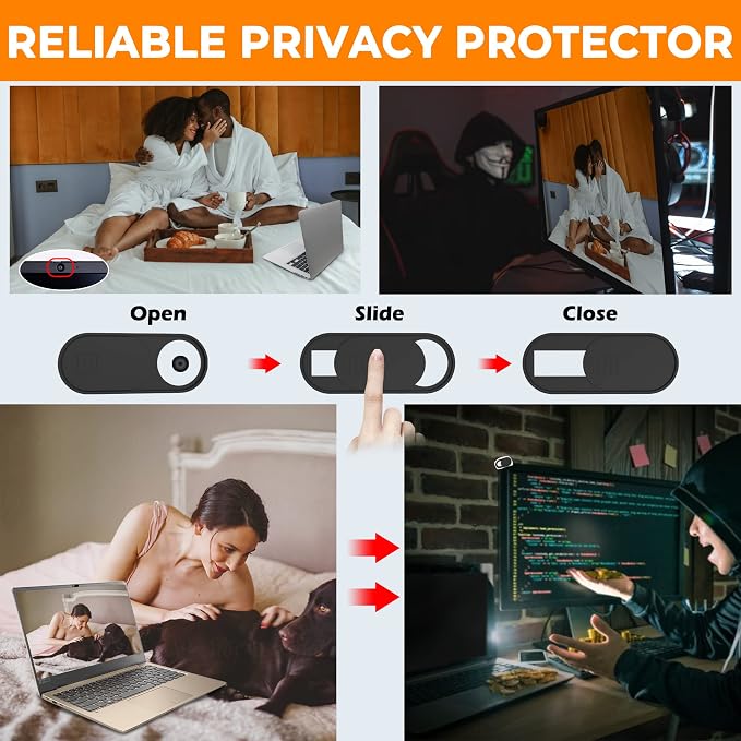 Yilador Laptop Camera Cover Slide Cute, Ultra Thin Webcam Cover - Image 2