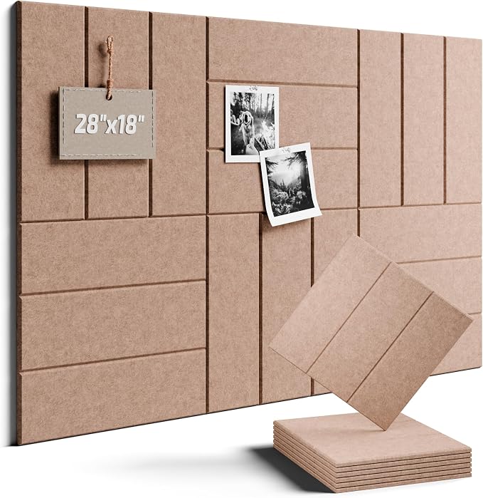 Felt Bulletin Board Tiles -28"x18" by FLUXYNARA