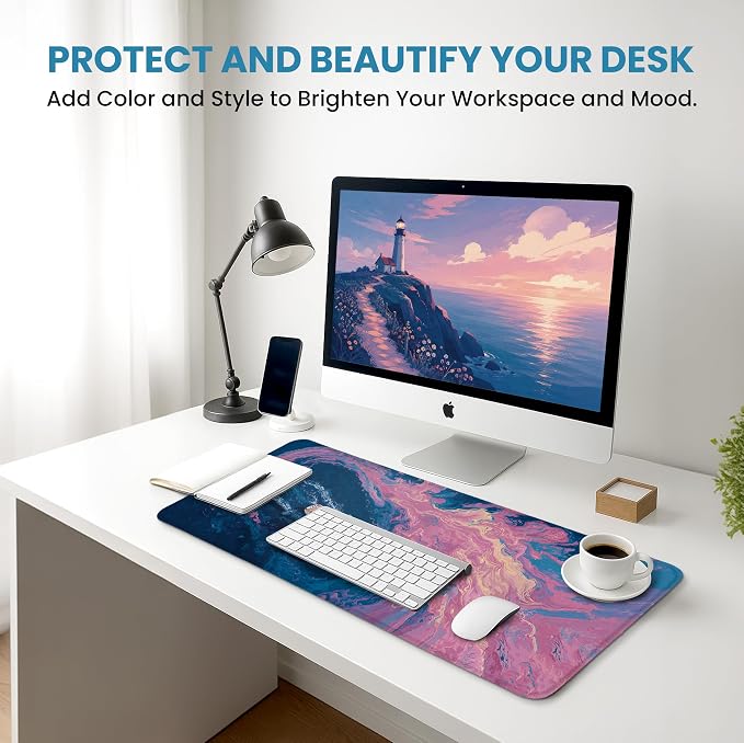 Aesthetic Desk Mat, Cute Vivid Sea Desk Pad Protector - Image 6